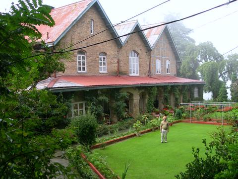 Dwarfed by the magnificent 150-year-old Headmaster�s lodge