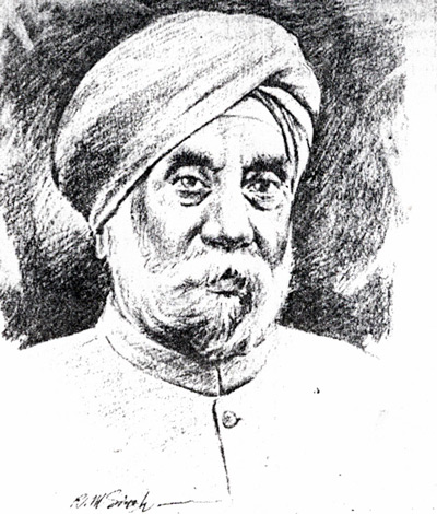 Sardar Hukam Singh, sketch by R M Singh