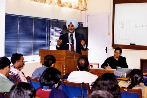 Addressing English language teachers  at Shimla