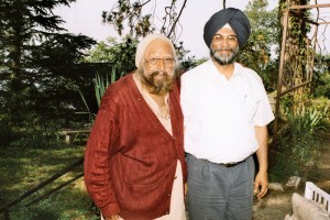 With Khushwat Singh at his home in Kasauli