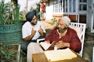 With Khushwant Singh at his Kasauli residence