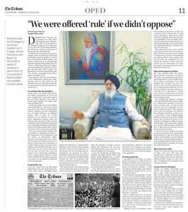 Interview with Punjab Chief Minister Parkash Singh Badal: